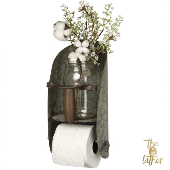 THE LATHER BARN Other - Rustic Scoop Bathroom Toilet Paper Holder
